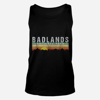 Retro Vintage Badlands National Park Tee Shirt Unisex Tank Top | Crazezy DE