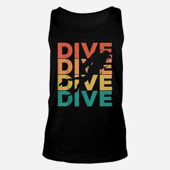 Retro Vintage Diving Gift For Scuba Divers Unisex Tank Top | Crazezy DE
