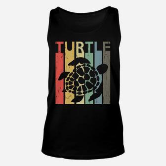 Retro Vintage Sea Turtle Lover Shirt Skip A Straw Ocean Gift Unisex Tank Top | Crazezy AU