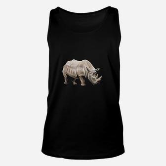 Rhino Animal Rhinoceros Endangered Species Unisex Tank Top | Crazezy UK