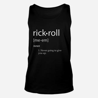 Rick Roll Definition Internet Dank Meme Rick Roll Unisex Tank Top - Thegiftio UK
