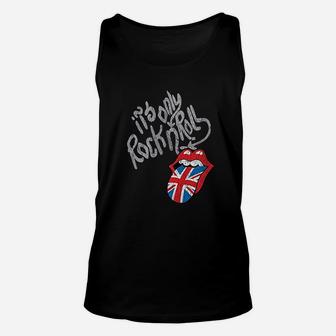 Rock N Roll Uk Tongue Unisex Tank Top - Thegiftio
