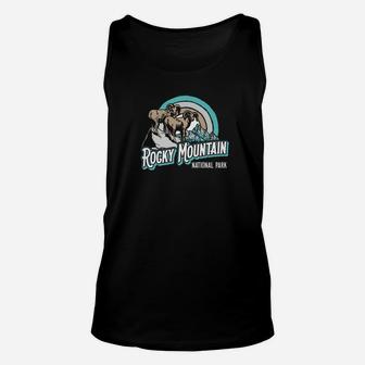 Rocky Mountain National Park Big Horn Sheep Retro Unisex Tank Top - Thegiftio