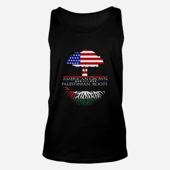 Roots American Grown Tree Flag Usa Unisex Tank Top | Crazezy