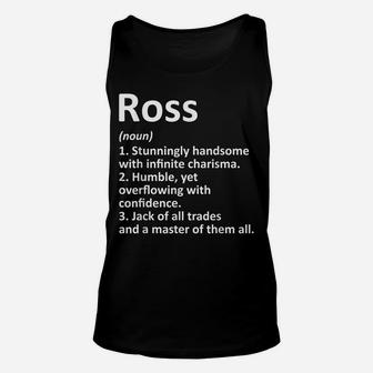 Ross Definition Personalized Name Funny Birthday Gift Idea Unisex Tank Top | Crazezy UK