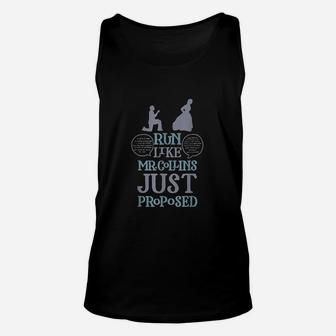 Run Like Mr Collins Just Proposed Unisex Tank Top - Thegiftio UK