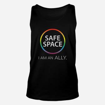 Safe Space I Am An Ally Unisex Tank Top | Crazezy AU
