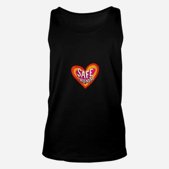 Safe Valentine Stay At Home Happy Valentine's Day Unisex Tank Top - Monsterry AU