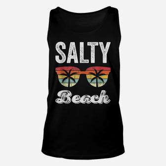 Salty Beach Funny Beach Vacation Shirt Summer Unisex Tank Top | Crazezy UK
