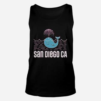 San Diego California Whale Unisex Tank Top - Thegiftio