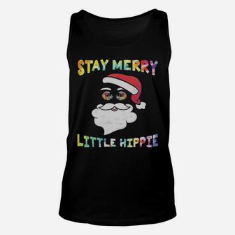 Santa Claus Stay Merry Little Hippie Unisex Tank Top - Monsterry AU