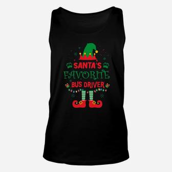 Santa Favoriter Bus Driver Unisex Tank Top - Monsterry