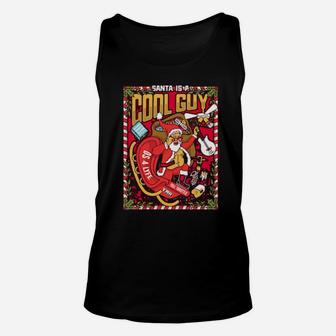 Santa Is A Cool Guy Unisex Tank Top - Monsterry