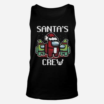 Santas Crew Unisex Tank Top - Monsterry