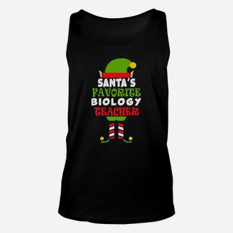Santa's Favorite Biology Teacher Unisex Tank Top - Monsterry AU