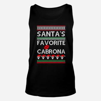 Santa's Favorite Cabrona Og Navidad Unisex Tank Top - Monsterry CA