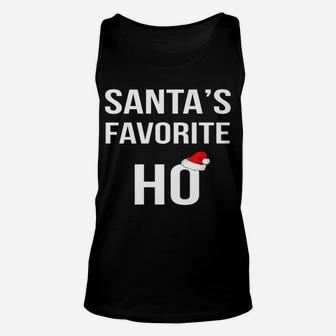 Santa's Favorite Ho - Funny Santa Claus Christmas Holiday - Unisex Tank Top | Crazezy AU