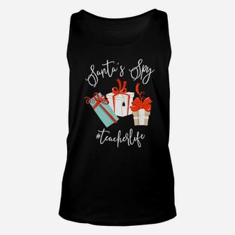 Santa's Spy Teacher Life Teacherlife Unisex Tank Top - Monsterry