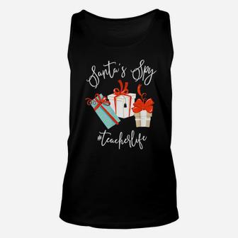 Santa's Spy Teacher Life Unisex Tank Top - Monsterry