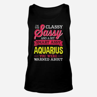 Sassy Aquarius Birthday Zodiac Sign Costume Men Women Unisex Tank Top | Crazezy DE