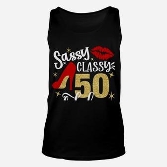 Sassy Classy 50 Fabulous 50Th Birthday Party Decorations Unisex Tank Top | Crazezy UK