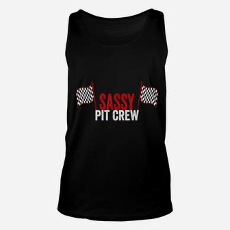 Sassy Pit Crew Vintage For Racing Party Costume Unisex Tank Top - Monsterry DE