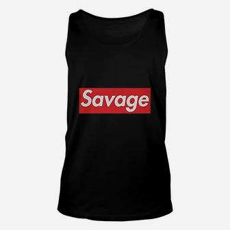 Savage Lit Unisex Tank Top | Crazezy CA