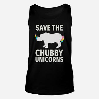 Save The Chubby Unicorns Rhino Activist Unisex Tank Top | Crazezy CA
