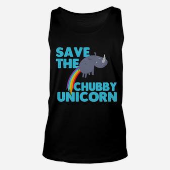 Save The Chubby Unicorns Rhino Unicorn Lgbt Unisex Tank Top - Monsterry DE