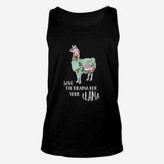 Save The Drama For Your Llama Unisex Tank Top | Crazezy CA