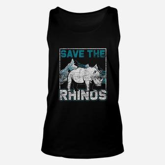 Save The Rhinos Animal Unisex Tank Top | Crazezy DE