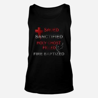Saved Sanctified Holy Ghost Filled Apostolic Pentecostal Unisex Tank Top | Crazezy DE