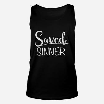 Saved Sinner Unisex Tank Top | Crazezy