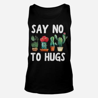 Say No To Hugs Unisex Tank Top - Monsterry