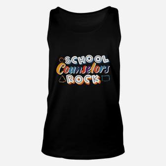 School Counselors Rock Unisex Tank Top | Crazezy