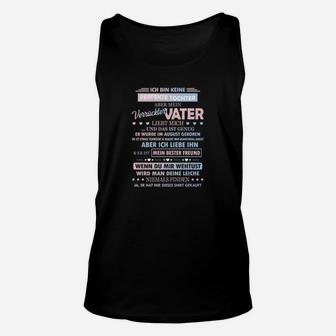 Schwarzes Unisex TankTop Nicht Perfekte Tochter Vater-Spruch für Männer - Seseable