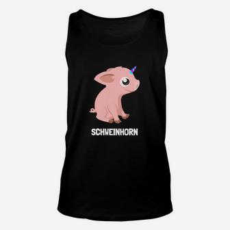 Schweinhorn Lustiges Einhorn-Schwein Unisex TankTop, Spaßiges Outfit - Seseable