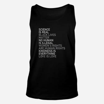 Science Is Real Unisex Tank Top | Crazezy CA