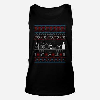Science Medical Lab Ugly Christmas Sweater Chemistry Gifts Sweatshirt Unisex Tank Top | Crazezy AU