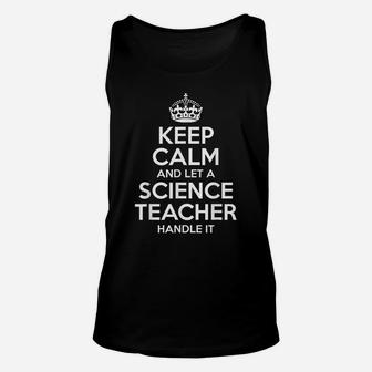 Science Teacher Gift Funny Job Title Profession Birthday Unisex Tank Top | Crazezy