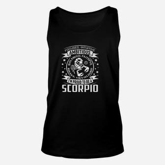 Scorpio Astrology Zodiac Sign Unisex Tank Top | Crazezy CA