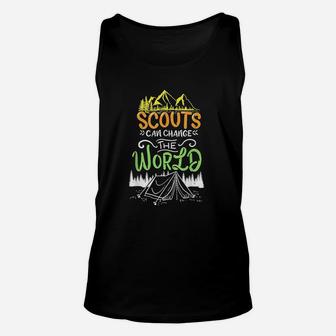 Scout Scouts Scouting Camp Mountains Unisex Tank Top | Crazezy CA