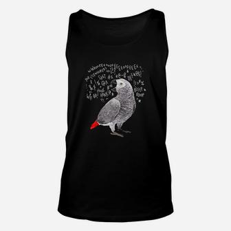 Screaming African Grey Parrot Unisex Tank Top | Crazezy AU