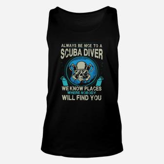 Scuba Diver T Shirt Unisex Tank Top - Thegiftio UK
