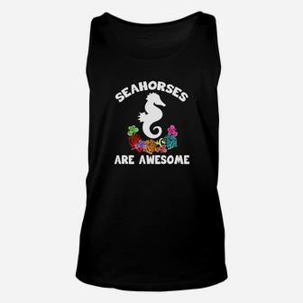 Seahorse Gift Seahorses Are Awesome Unisex Tank Top - Thegiftio UK