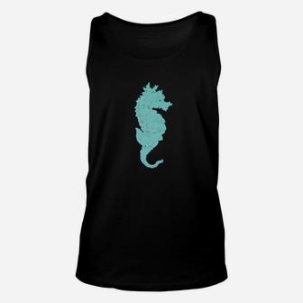 Seahorse Teal Beach Seaside Ocean Unisex Tank Top - Thegiftio UK