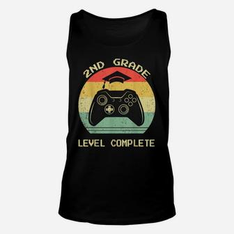 Second 2Nd Grade Graduation Level Complete Video Gamer Gift Unisex Tank Top | Crazezy