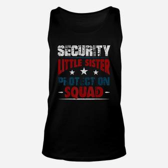 Security Little Sister Protection Squad Unisex Tank Top | Crazezy UK