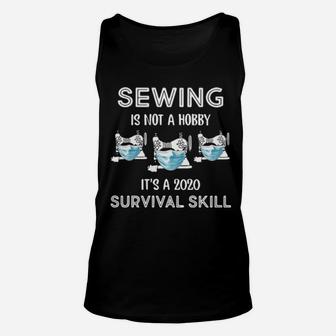 Sewing Is Not My Hobby Unisex Tank Top - Monsterry