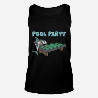 Shark Pool Party Unisex Tank Top | Crazezy